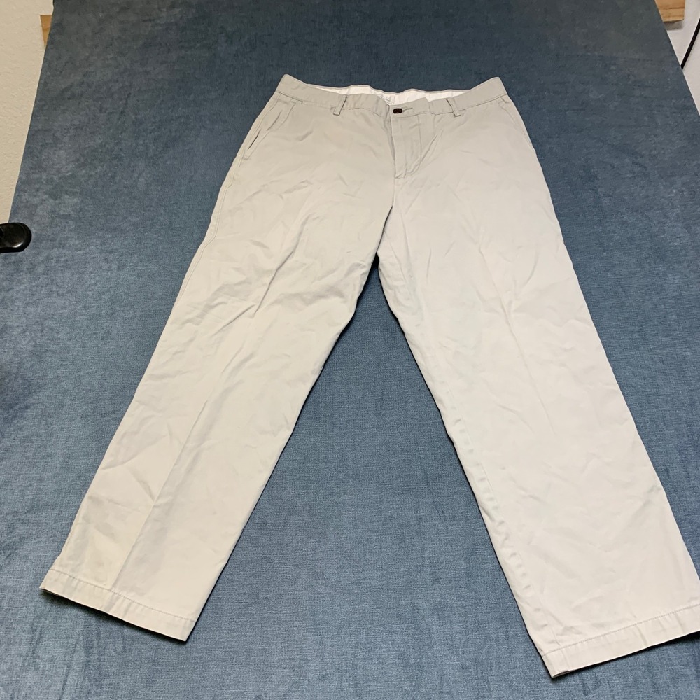 Dockers Field Khakis Pants Mens 34x29 Beige Cotton Pockets Straight Leg Outdoor